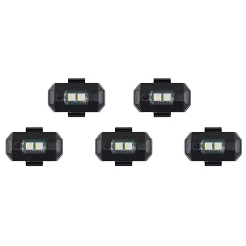 Светодиодный стробоскоп RISE для DJI Mini 4 Pro/Mini 2/4K/3/NEO - 5 шт. миниатюрных цветных сигнальных ламп для дронов, предотвр Умные системы общественной безопасности