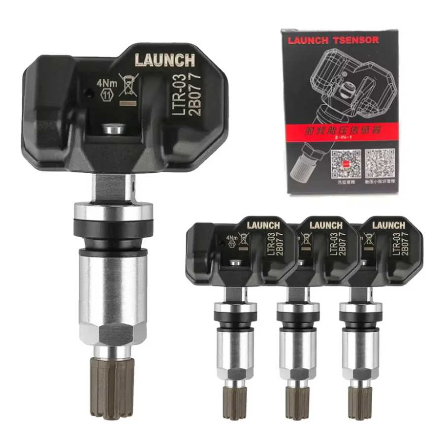 Датчик TPMS LAUNCH LTR-03, 315 МГц/433 МГц, двухчастотный, с металлическим винтовым клапаном, программируемая система контроля давления в шинах Инструмент для ремонта автомобилей