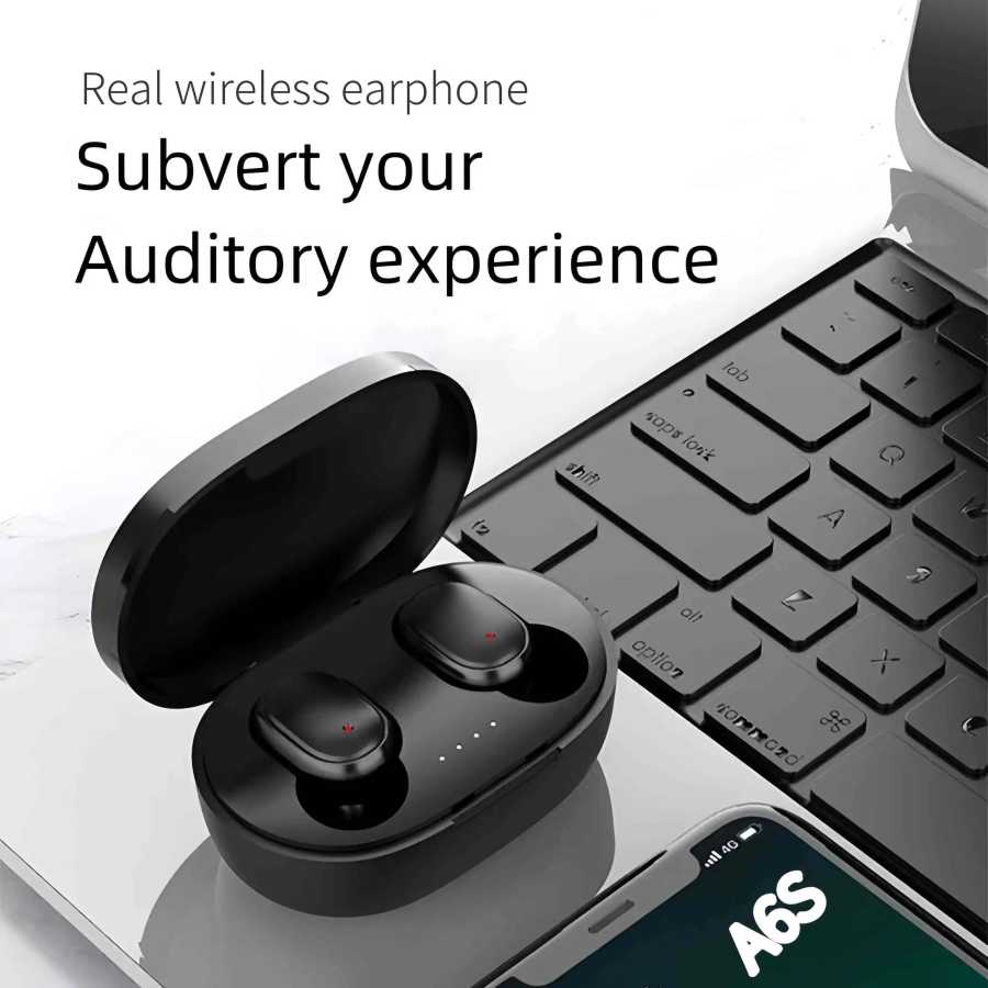 A6S настоящая беспроводная Bluetooth-гарнитура, бинауральные маленькие вкладыши-вкладыши, спортивные стерео бас-вкладыши TWS, спортивные наушники для телефона Портативное аудио и видео