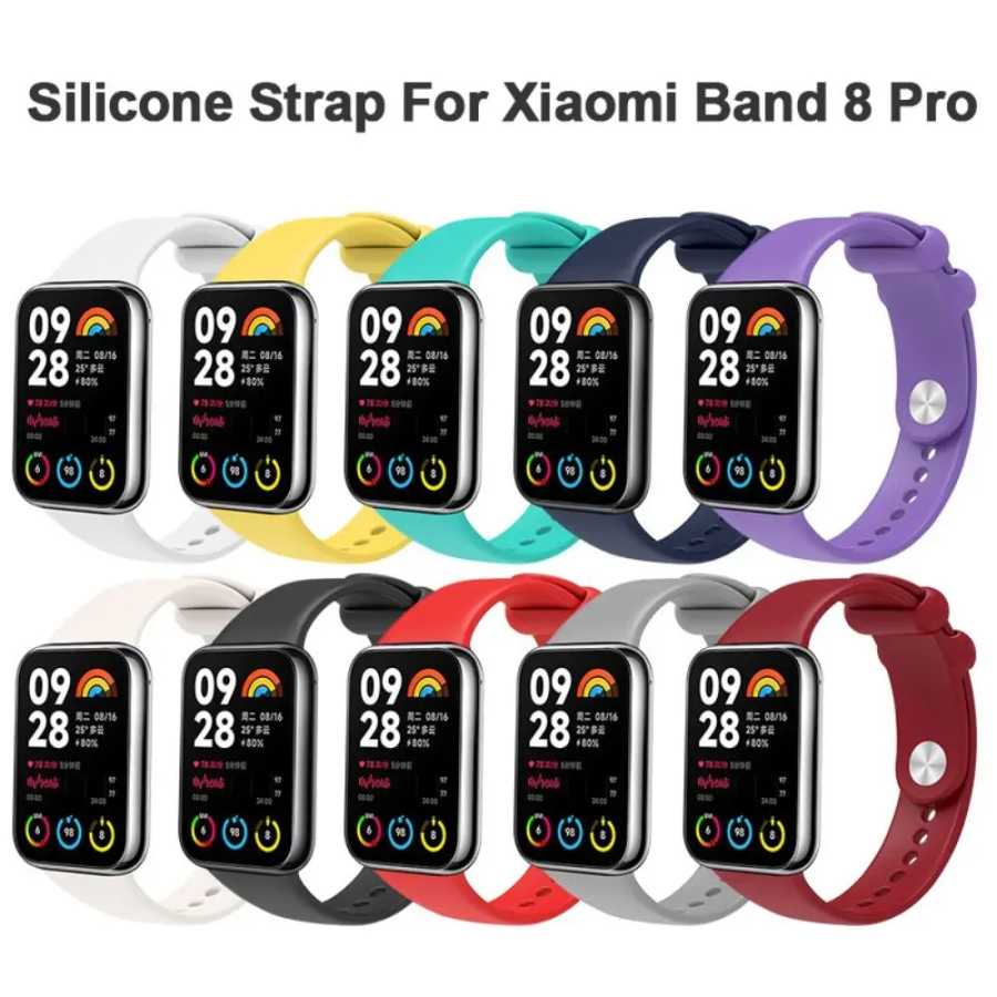Фотография №1 товара Ремешок силиконовый для Xiaomi Band 8 Pro, сменный Браслет для