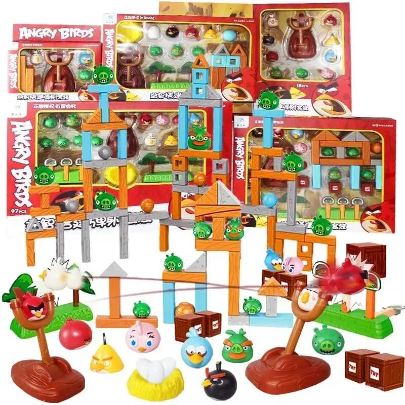 Фигурка Angry Bird Battle Red Black Chuck Bomb Matilda Terence Birds Fighting Blocks Рогатка Конструкция Детская игра Игрушка Игровые фигурки и трансформеры