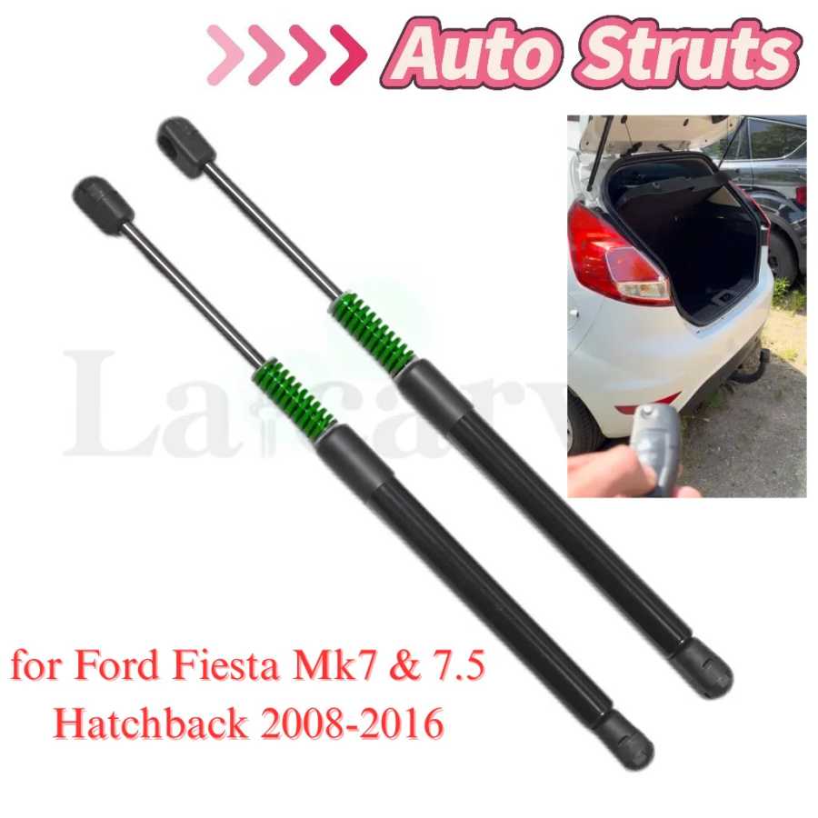 Автоматические стойки с пружинами для Ford Fiesta Mk7 и 7.5 Hatchback 2008-2016, задняя дверь багажника, опорные демпферы багажника Запчасти для шасси автомобиля