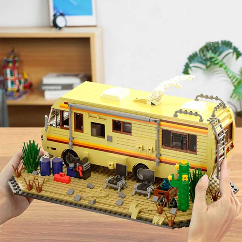 Фотография №5 товара Технический Breaking Bad RV Adventure Camper Bus Модель автомобиля Строительные