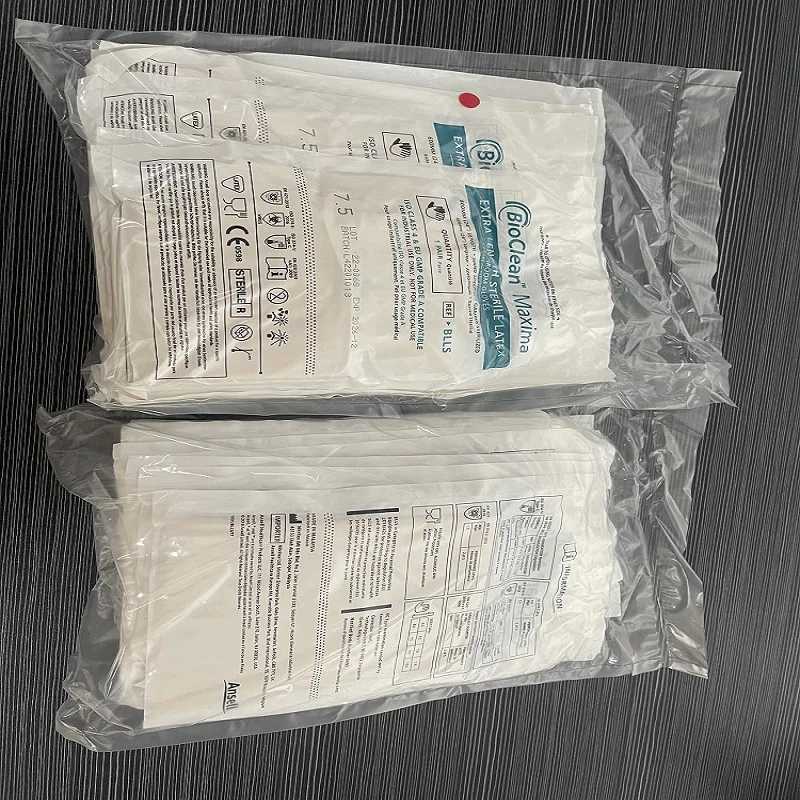 Ansell BioClean Maxima BLLS (10 пар) Одноразовые латексные перчатки для чистых помещений (60 см) ISO Уровень 4 и ЕС GMP A Полнозащита рук Аварийные средства безопасности