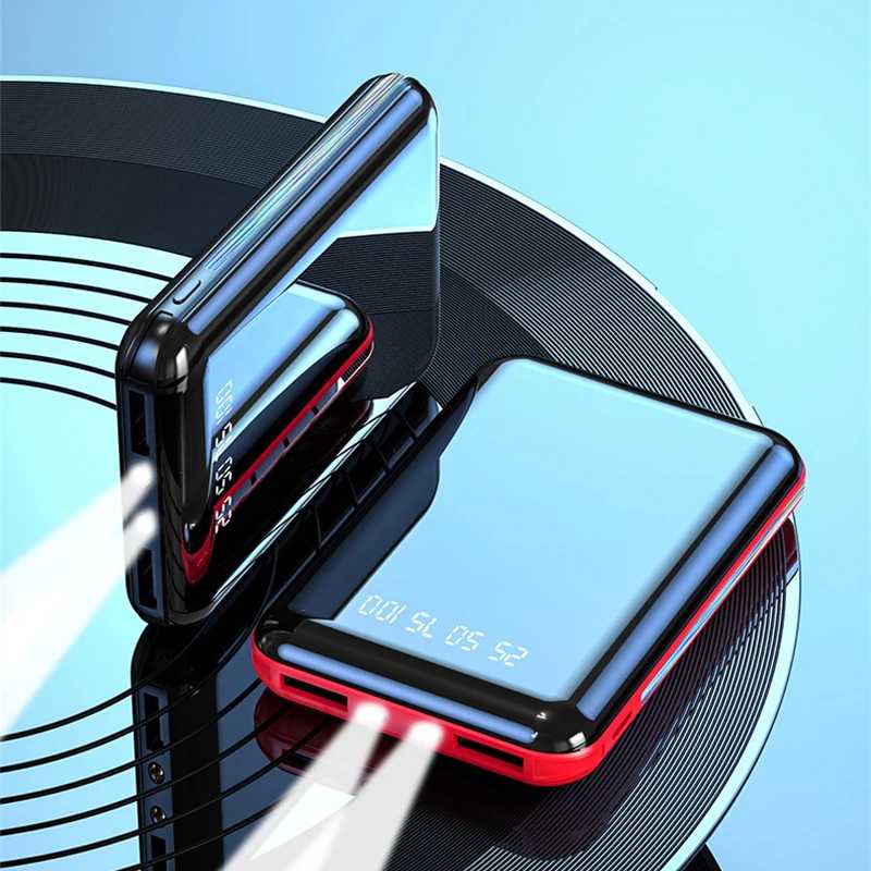 Фотография №4 товара 20000 мАч Mini Power Bank Портативное зарядное устройство Зеркальный экран