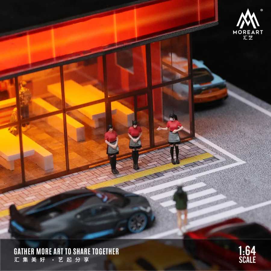 Фотография №3 товара MoreArt: 1:64 модель серии сцен для сборки автомобиля, парковка модели
