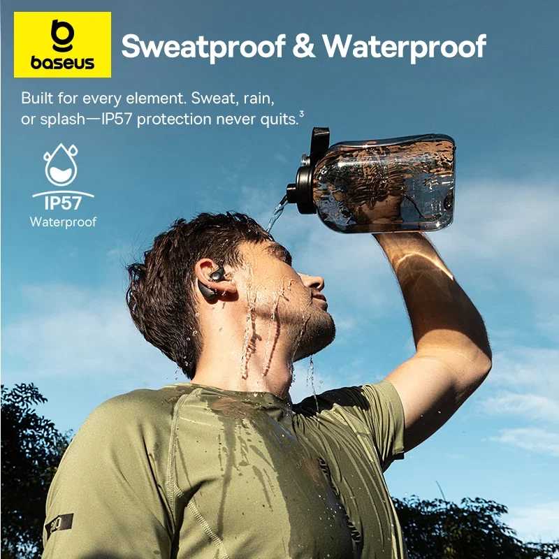 Фотография №5 товара Беспроводные наушники с открытыми наушниками Baseus Eli Sport 2, Bluetooth
