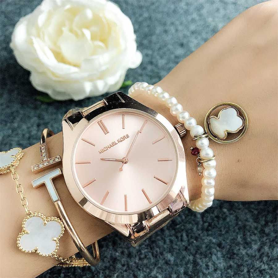 Женские кварцевые часы Michael Kors 2026: модный минималистичный дизайн, роскошный деловой стиль, сплав, большой циферблат, подарок для женщин Часы для пар