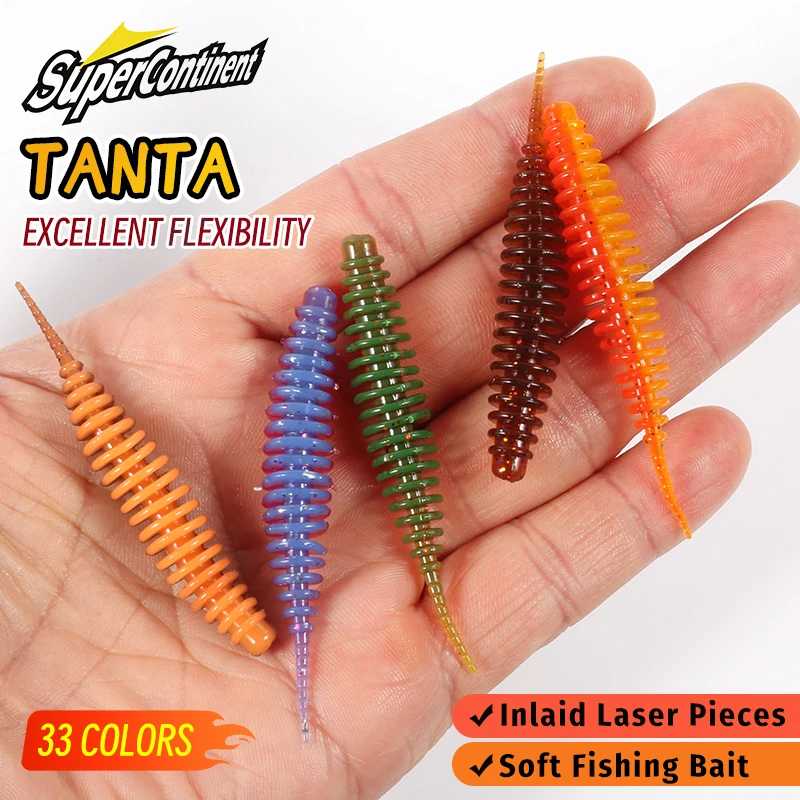 Фотография №3 товара Мягкая приманка Supercontinent Worm Bait Tanta 49мм 65мм для рыбалки,