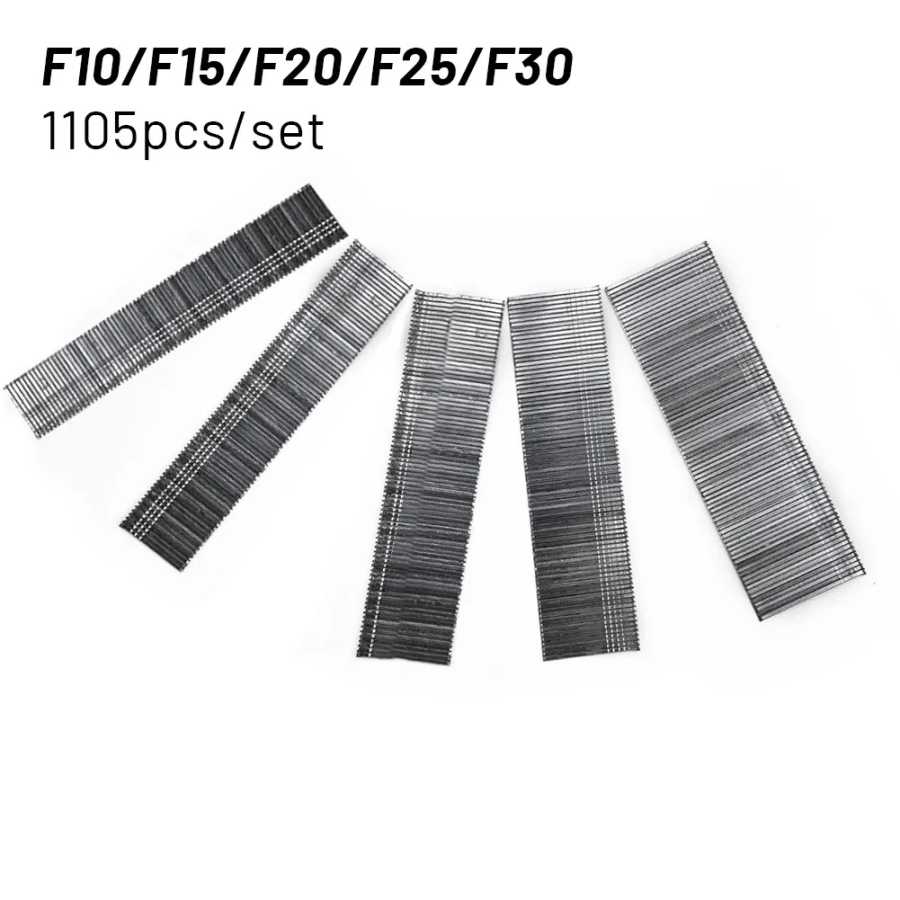 Фотография №1 товара 1105 шт. F15/F20/F25/F30, прямые гвозди 10/15/20/25/30 мм для DIY, домашняя