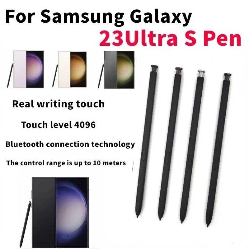 Новый стилус S23 Ultra 5G S Pen для Samsung Galaxy S23Ultra SM-S918 S23U Стилус для экрана мобильного телефона с сенсорной ручкой и поддержкой Bluetooth Аксессуары для мобильных телефонов