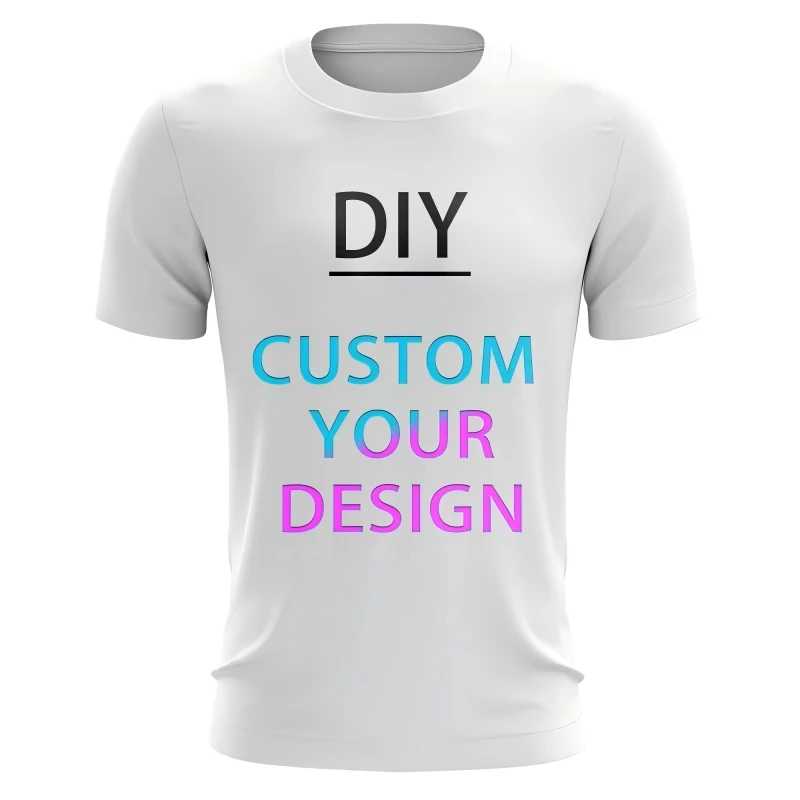 Пользовательские DIY логотип узор фото 3D принт футболки индивидуальные мужские и женские футболки с круглым вырезом повседневная дышащая футболка большого размера Футболки и майки