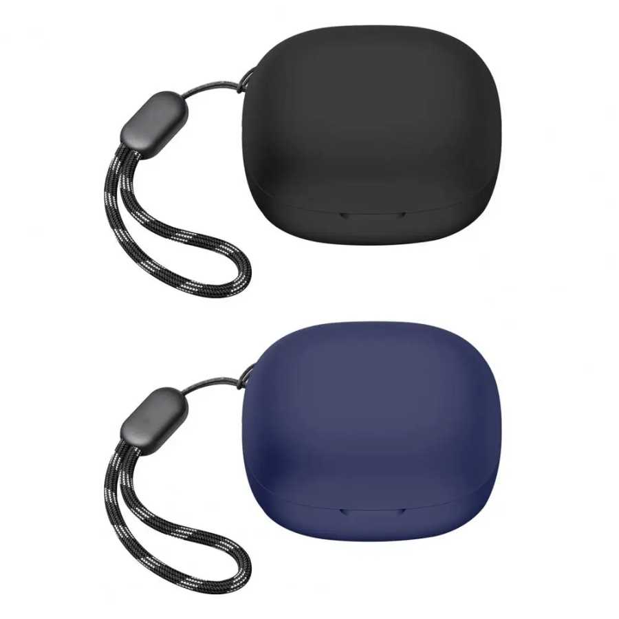 Силиконовый защитный чехол для наушников Soundcore R50i, беспроводной чехол для зарядки наушников, противоударный корпус с подвесной веревкой Портативное аудио и видео