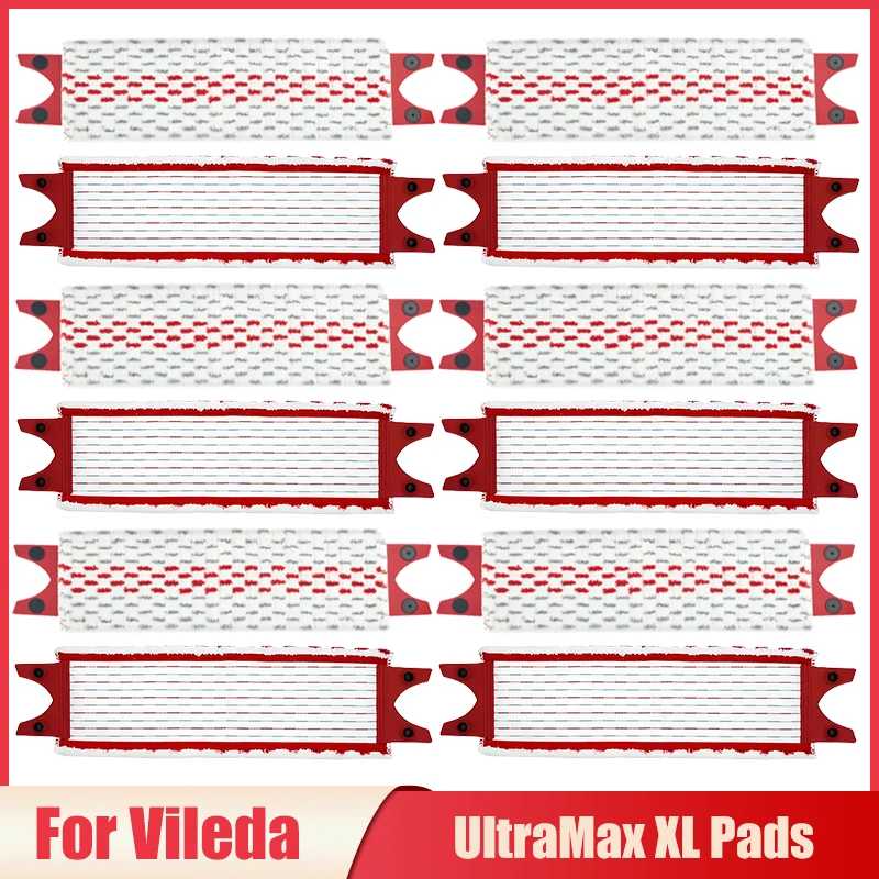 Для Vileda UltraMax XL подушечки для швабры из микрофибры, сменная плоская ткань для швабры, быстросохнущая, можно стирать в машине, многоразовая чистка Запчасти для бытовой техники