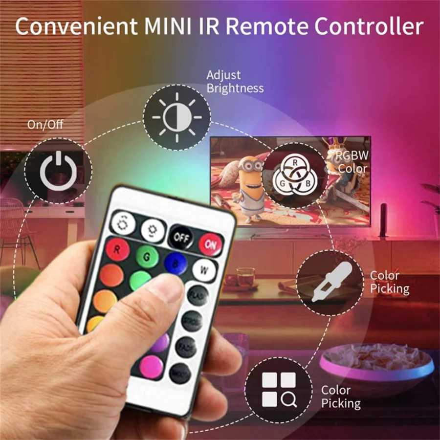 Фотография №1 товара Светодиодные фонари RGB с аккумулятором USB 5 В Светодиодные ленты