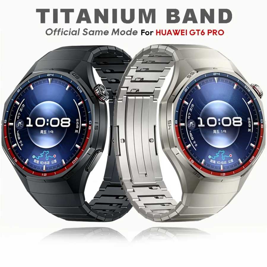 Оригинальный титановый ремешок без зазоров 1:1 для Huawei Watch GT 6 Pro 46 мм, металлический роскошный браслет, ремень correa, ремешок Huawei Watch GT6 Pro Аксессуары для часов
