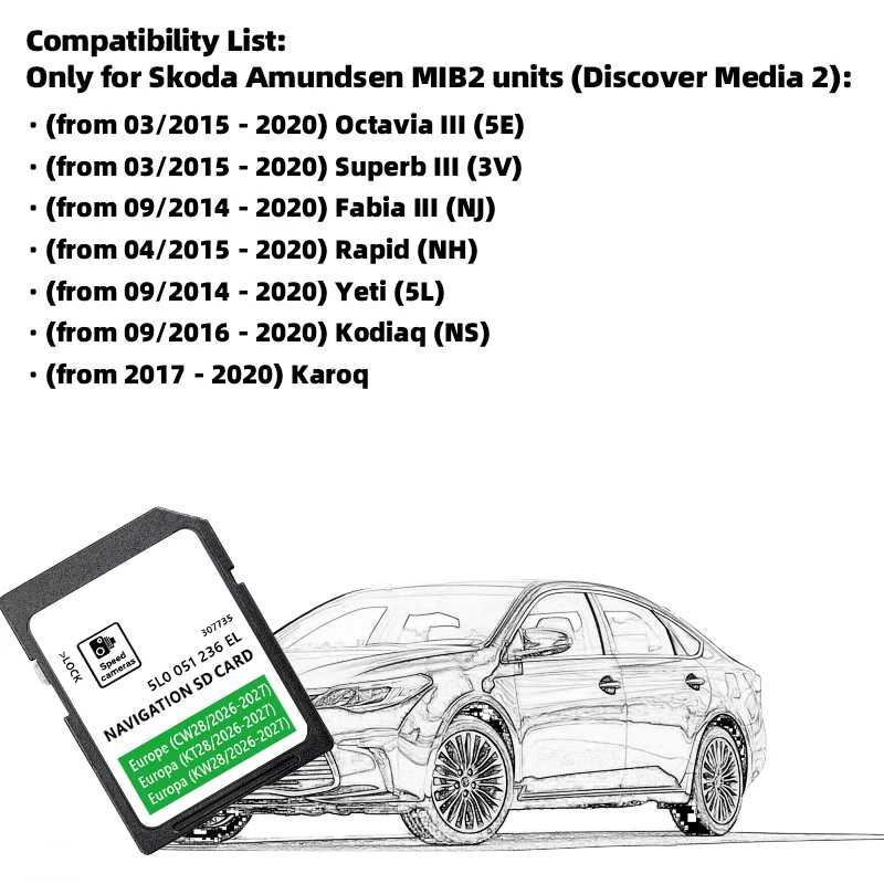 Фотография №1 товара Новая версия 2026-2027 32 ГБ MIB2 Amundsen Discover Media2 NAVI