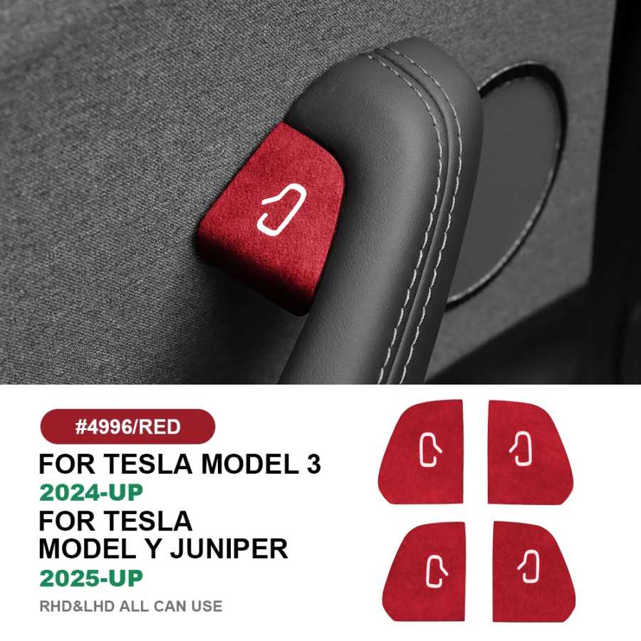 Фотография №2 товара Итальянская замшевая накладка премиум-класса для Tesla Model Y 2025-2026, Juniper