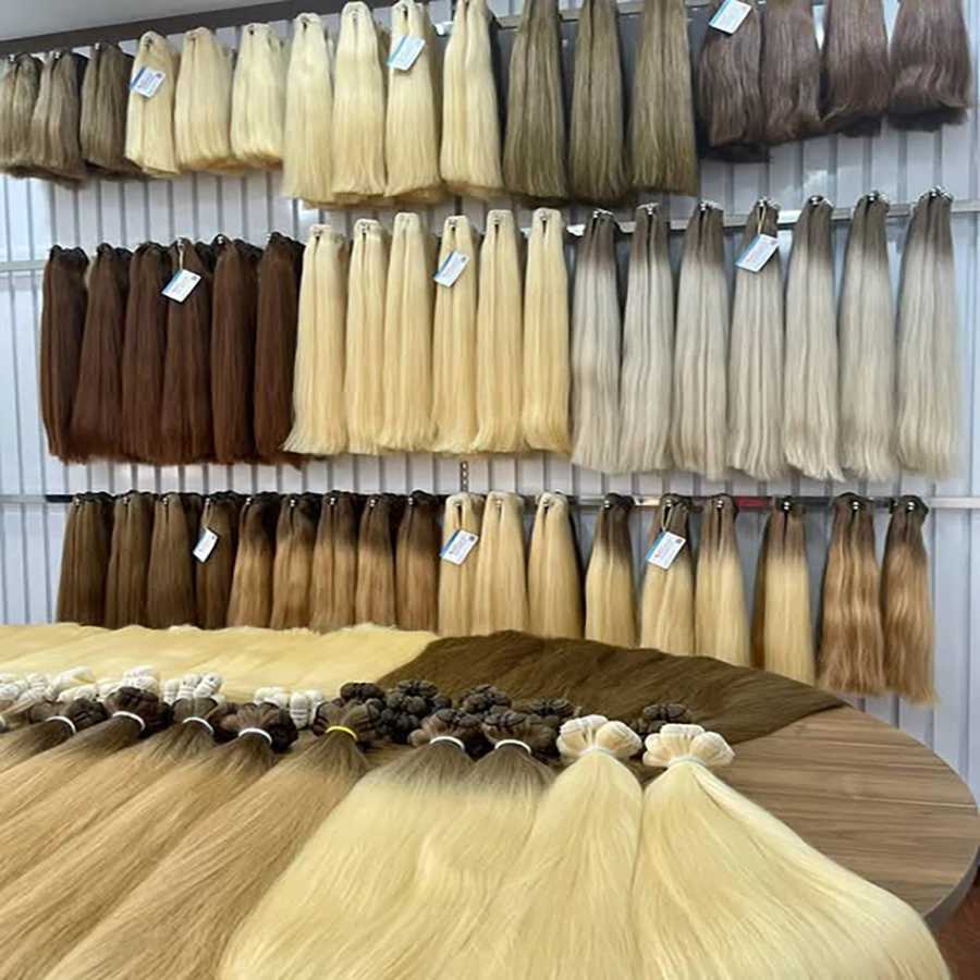 Shinehair, оптовая продажа, прямые человеческие волосы, 100% настоящие человеческие волосы для наращивания, 16А, натуральный черный пучок волос, блондинка 613 Человеческие волосы (для блондинов)