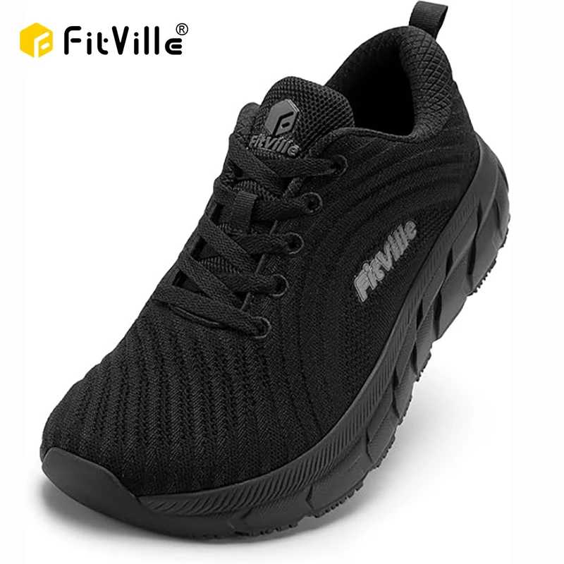Кроссовки FitVille мужские с широким носком, мягкая обувь, очень широкая ширина, Нескользящие, легкие дышащие, для бега Мужская обувь