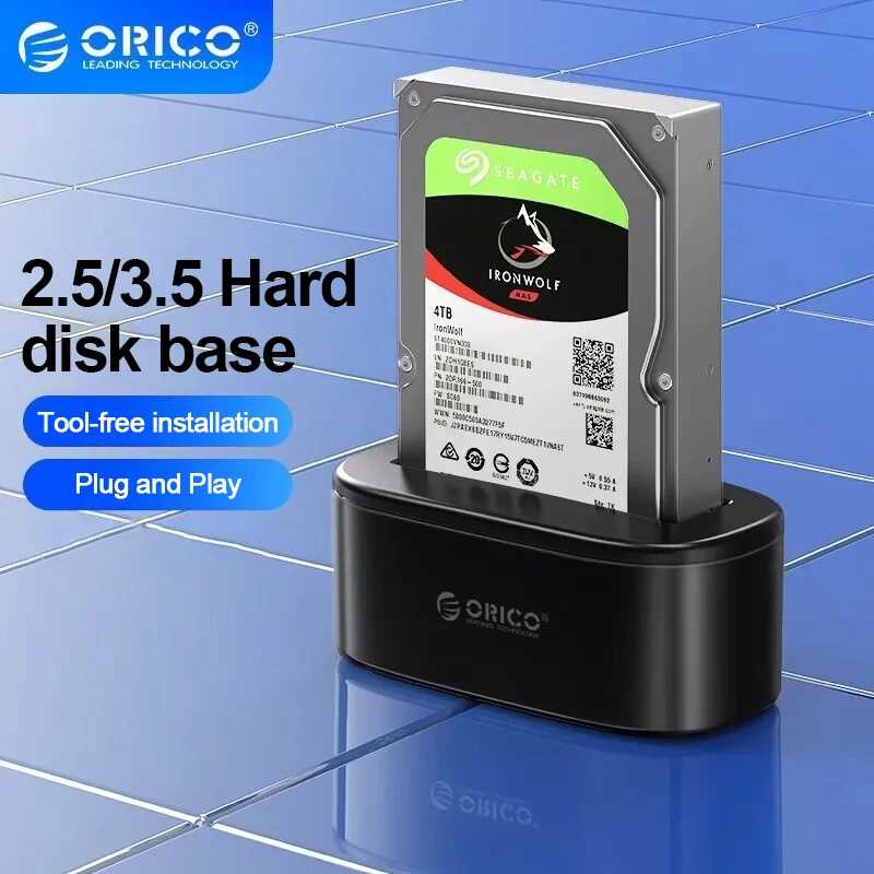 Док-станция ORICO для жестких дисков 3,0/2,5 дюйма, USB 3,5 на SATA Хранение данных