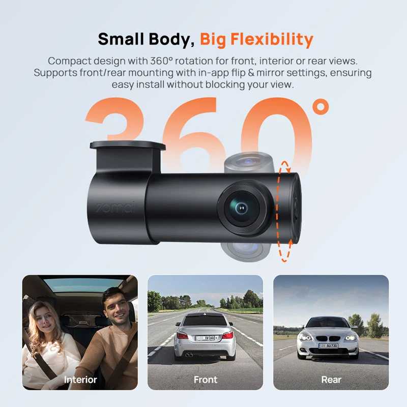 Фотография №1 товара 70mai Видеорегистратор M310 Plus 2K 1440P Super Night Vision F1.55