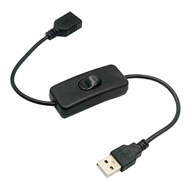 Фотография №4 товара Новый USB-кабель длиной 28 см с переключателем ВКЛ./ВЫКЛ., удлинитель для