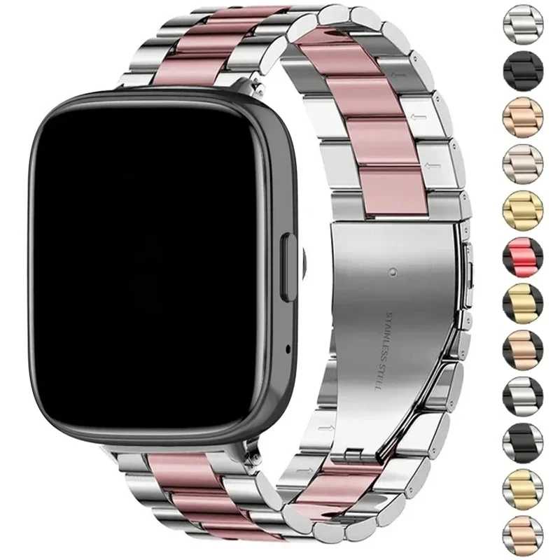 Ремешок из нержавеющей стали для Redmi Watch 3, активный ремешок, умные часы, металлический браслет, ремень для Xiaomi Redmi Watch3 Active Аксессуары для часов