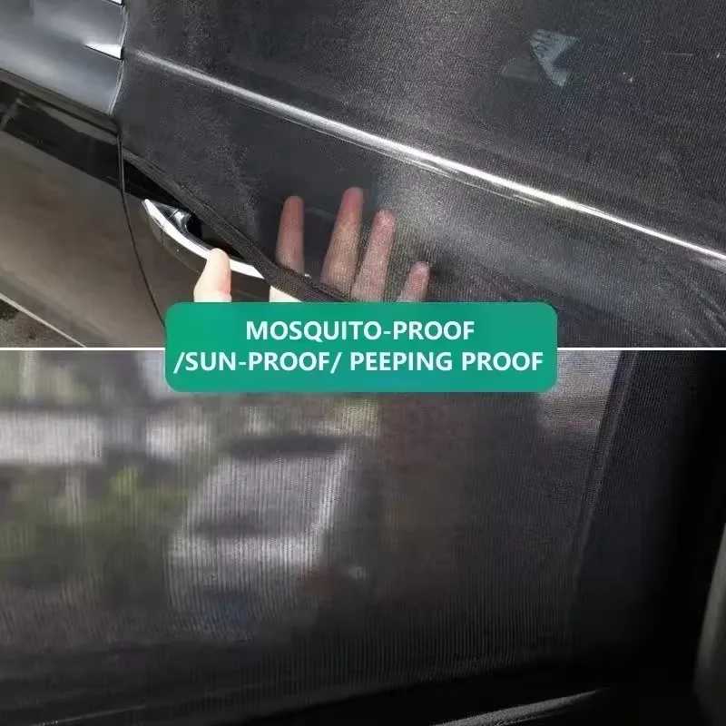 Фотография №5 товара 4 шт., солнцезащитный козырек на окно автомобиля, сетчатый УФ-защитный дышащий
