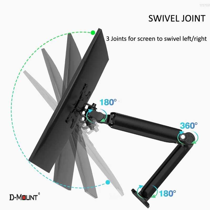 Фотография №2 товара Кронштейн для телевизора D-MOUNT DW150 с газовой пружиной, 13-32 дюйма,