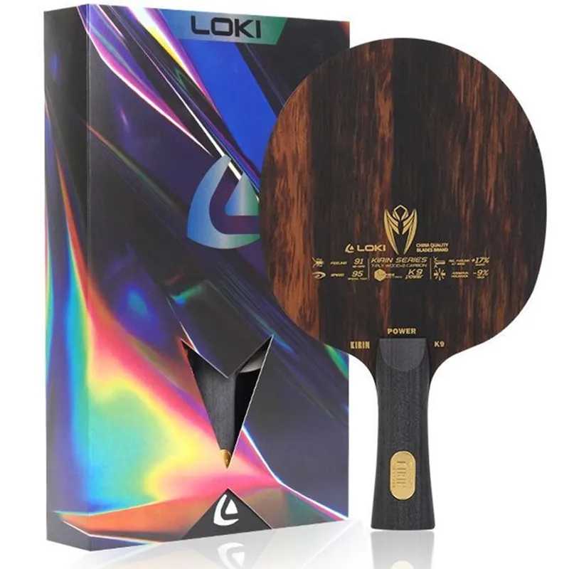 LOKI KIRIN K9 K10 K11 Профессиональное лезвие из углеродного волокна OFF+ K7 из чистого дерева, оригинальное лезвие для настольного тенниса LOKI для пинг-понга Спортивные ракетки