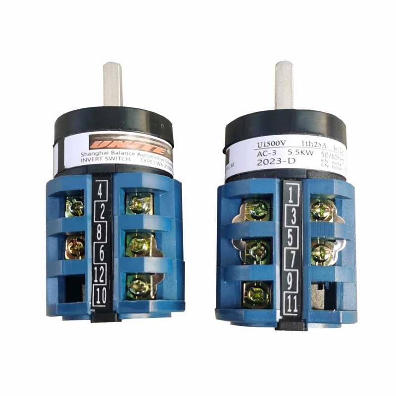 Фотография №2 товара Переключатель прямого и обратного хода Ui-500V 25A 5.5W 50/60Hz для