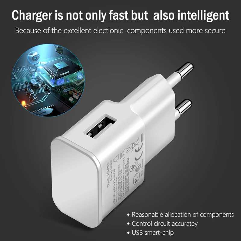 Фотография №5 товара Зарядное устройство USB, 5 В, 2 А, 10 шт., для