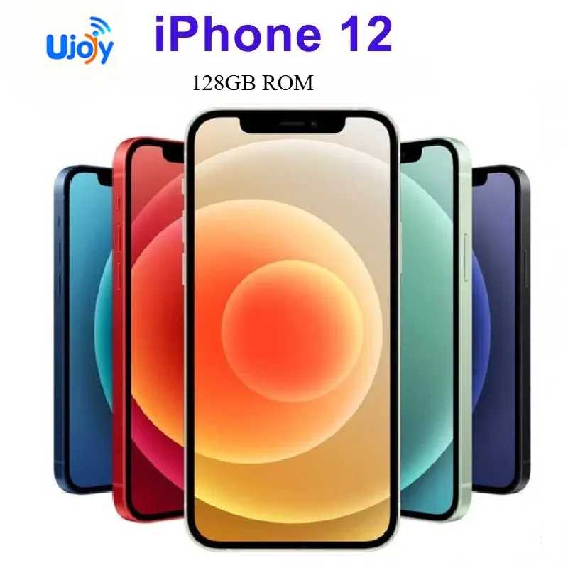 Разблокированный телефон Apple iPhone 12 5G | 6.1-дюймовый Super Retina OLED-дисплей | 128/256 ГБ встроенной памяти | Face ID и NFC | Смартфоны iOS - восстановленные телефоны Б/У и восстановленные телефоны