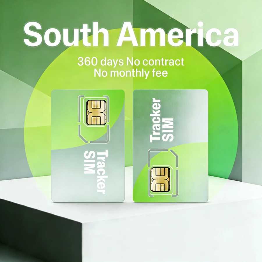SIM-карта для 4G-трекера для Южной Америки &ndash; три формата, Cat1/Cat4, 360 МБ/360 дней, без подписки, GPS, совместима с ST-906, TK913, GT SIM-карты и аксессуары