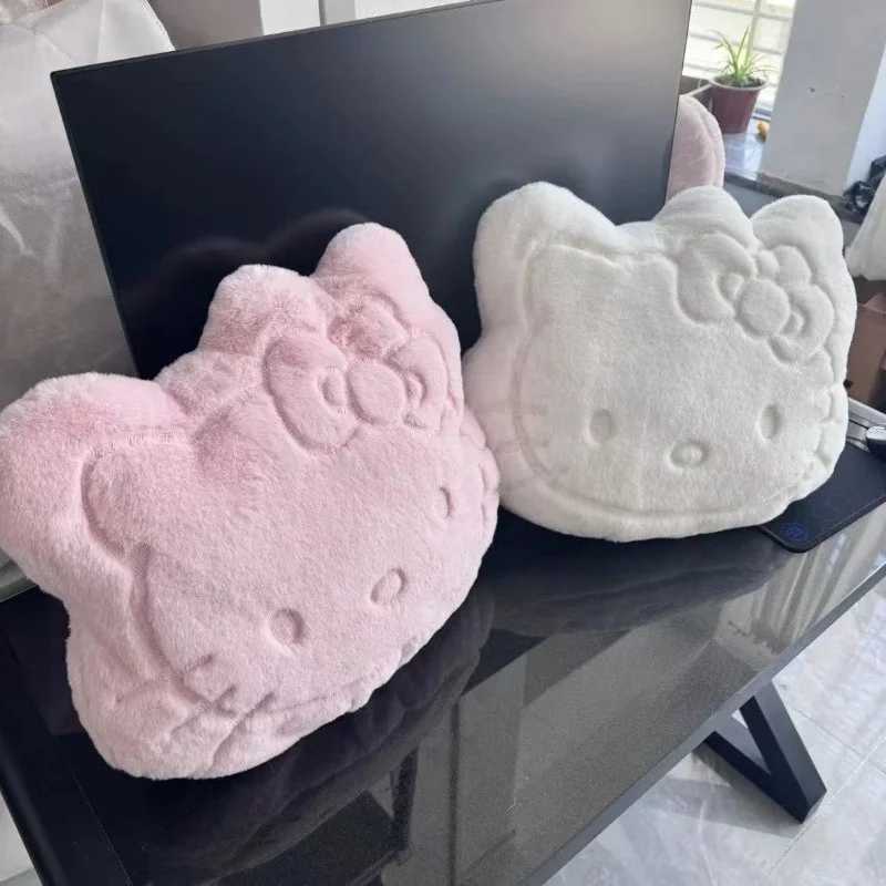 Милая плюшевая подушка Hello Kitty, подушка-спинка для общежития, украшение для автомобиля, кавайный подарок для женщин, женские аксессуары оптом Мягкие игрушки