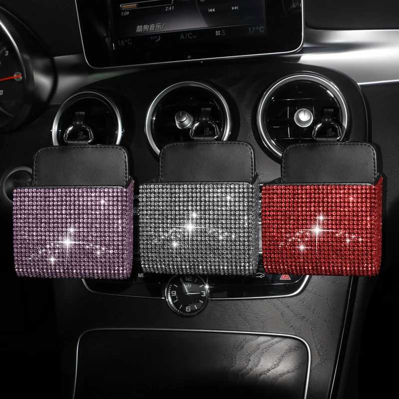 Фотография №3 товара Bling Автомобильная сумка для хранения вентиляционного отверстия, органайзер, карманный держатель