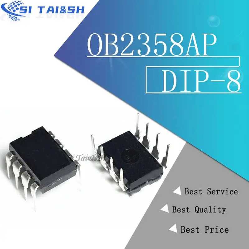 10 шт. OB2358AP OB2358A черный пластиковый защитный чехол для DIP-8 OB2358 DIP новый оригинальный Электронные системы данных