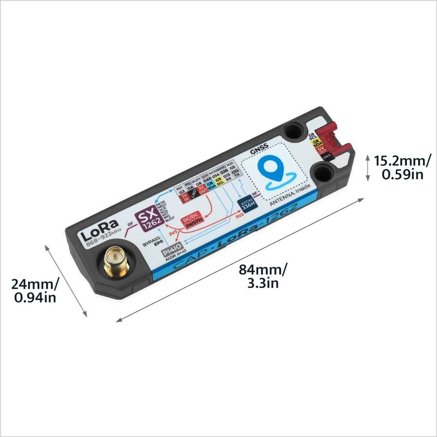 Фотография №2 товара Официальный колпачок M5Stack LoRa 12662 для Cardputer Adv (SX1262, ATGM336H)