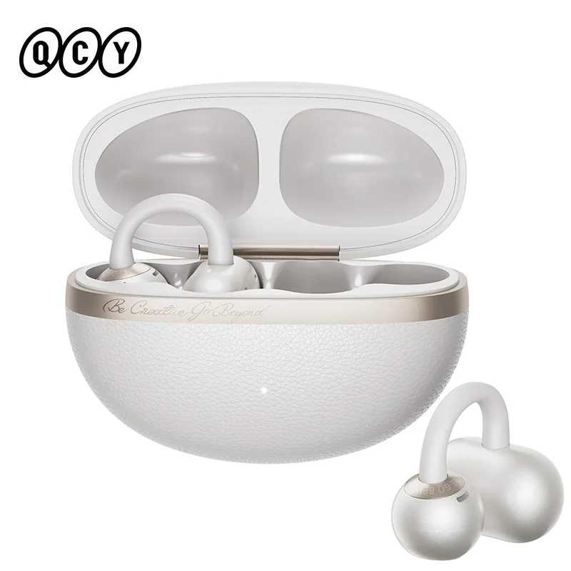 Беспроводные наушники QCY CT06 Crossky C50 с открытым ухом, 4 микрофона для звонков, усиление басов, Bluetooth 6.0, клипсовые спортивные наушники OWS, 35 часов работы Портативное аудио и видео