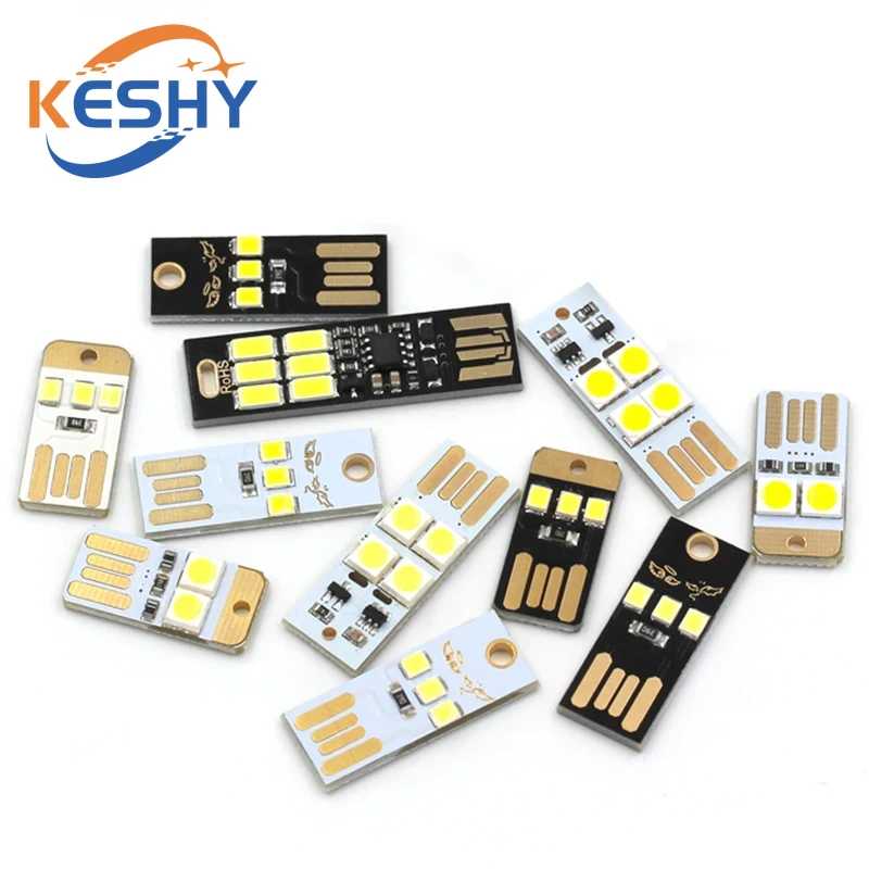 Фотография №2 товара Миниатюрный сверхяркий USB-светильник на брелоке, светодиодная лампа для ноутбука, ПК,