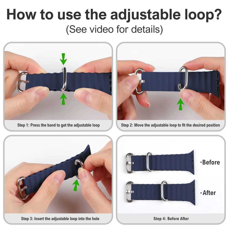 Фотография №4 товара Официальный ремешок Ocean для Apple Watch Bands Ultra 3 2