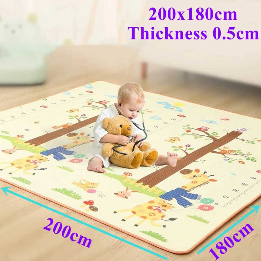 Толщина 200x180 см: 0,5 см, 8 стилей на выбор, детский игровой коврик для детей, игровой коврик, детский коврик для ползания, детский ковер, коврик Прогулки и досуг