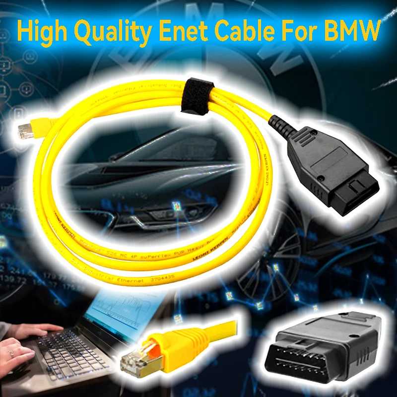 Фотография №2 товара Кабель OBDII Ethernet RJ45 для BMW F/G серии ESYS INPA