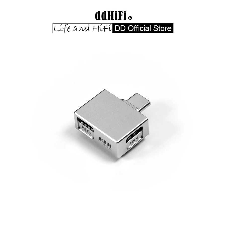 DD ddHiFi TC28Max USB-C OTG-адаптер с зарядкой PD мощностью 60 Вт, совместимый с ЦАП/усилителем Hi-Res, двунаправленный источник питания Портативное аудио и видео