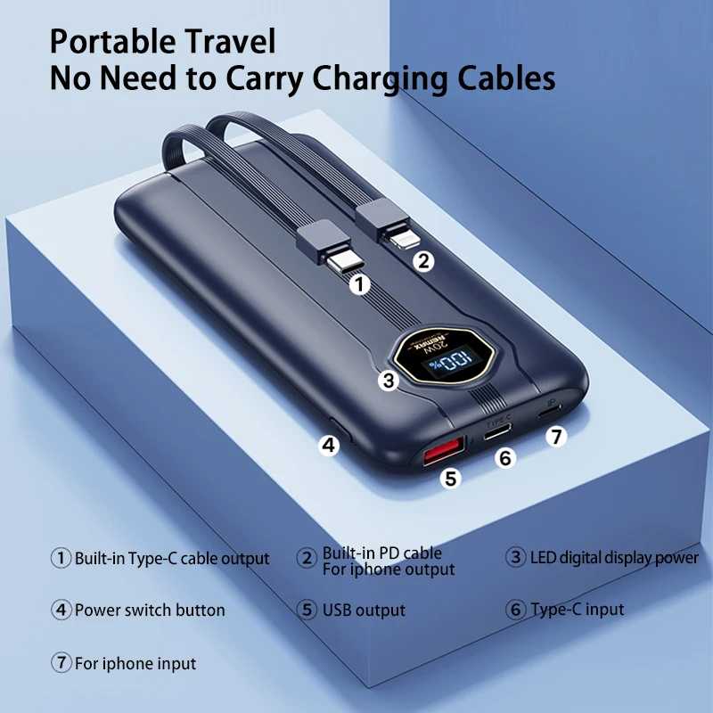Фотография №3 товара 5 в 1 Power Bank 10000 мАч PD 20 Вт