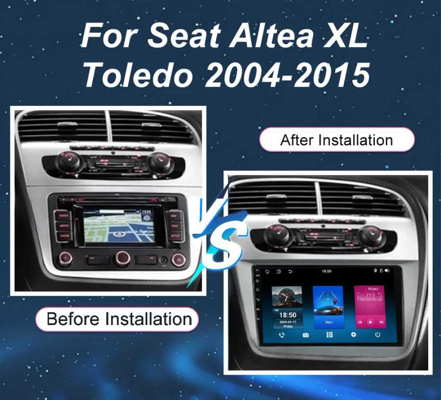 Фотография №1 товара Автомобильная мультимедийная система Android 16 для Seat Altea XL Toledo
