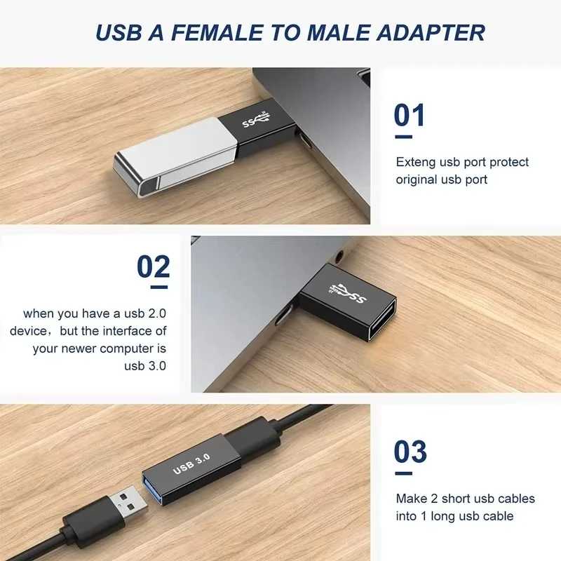 Фотография №3 товара Универсальный адаптер NNBILI USB3.2 OTG типа C USBC &laquo;папа&raquo; на