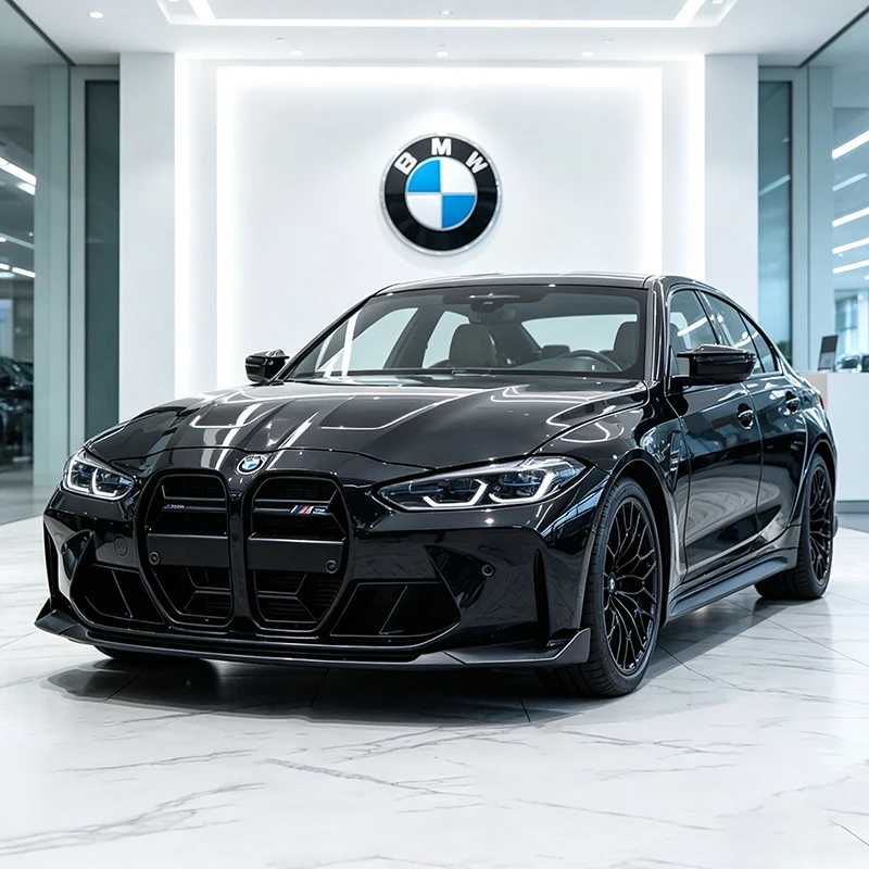 НОВИНКА: Коллекционная модель автомобиля BMW M3 CS LCI G80 Mpower Supercar, масштаб 1:18, из сплава, для детей Играйте в транспортные средства и модели