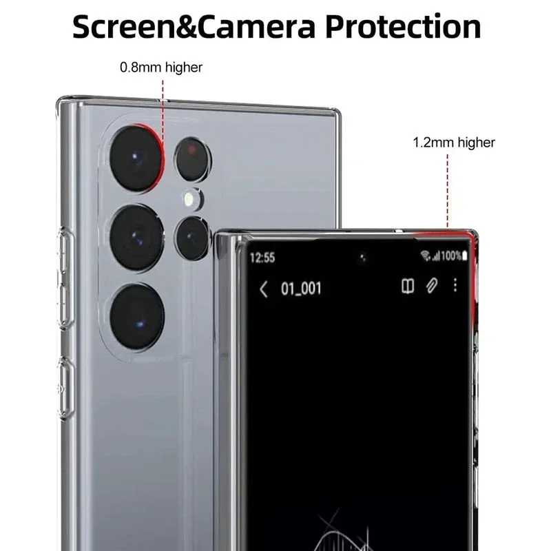 Фотография №1 товара Мягкий силиконовый прозрачный чехол для телефона Samsung A53 A13 A52